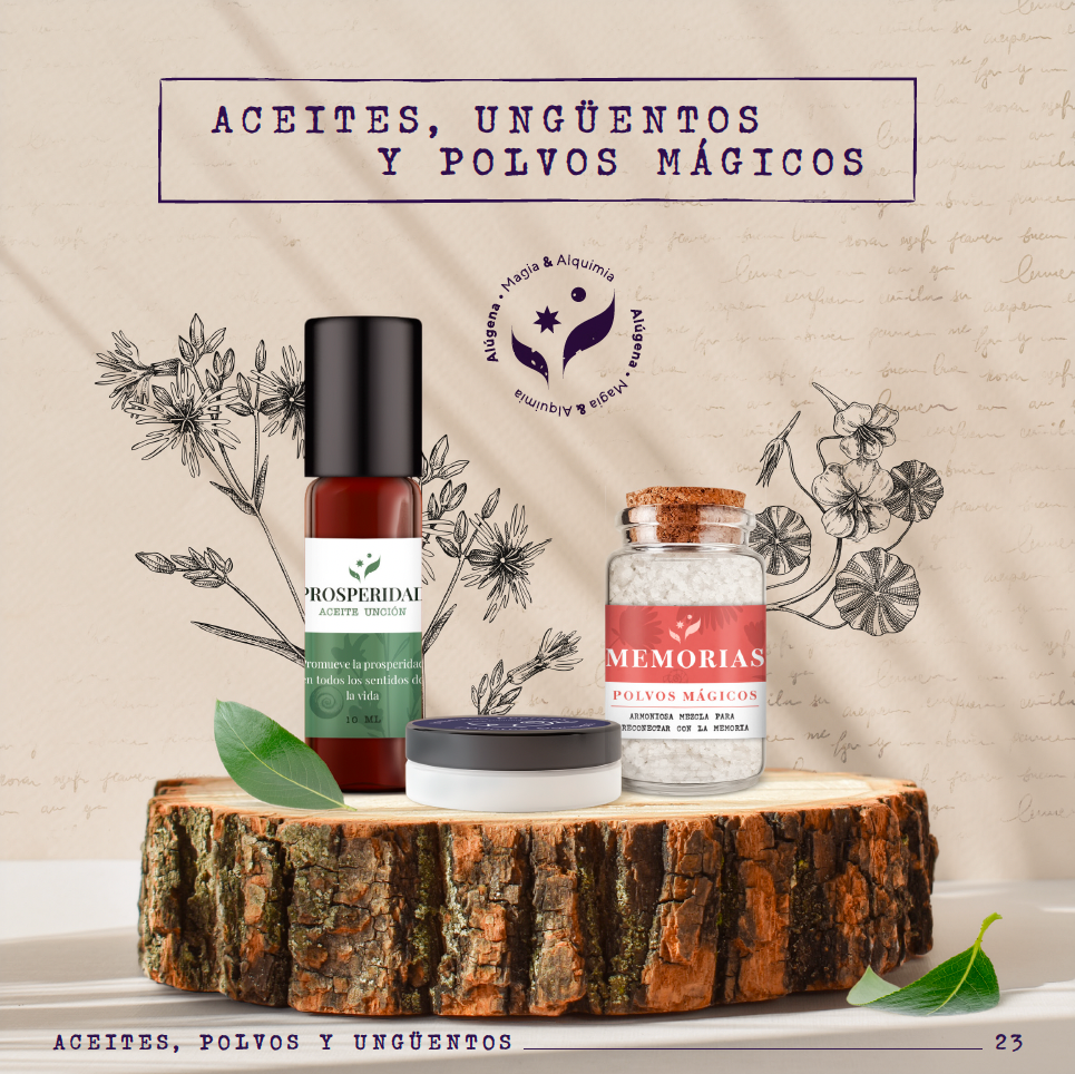 ACEITES, UNGÜENTOS Y POLVOS MÁGICOS